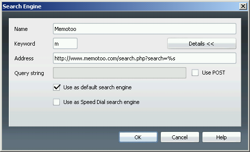 Add the Memotoo search engine to your browser