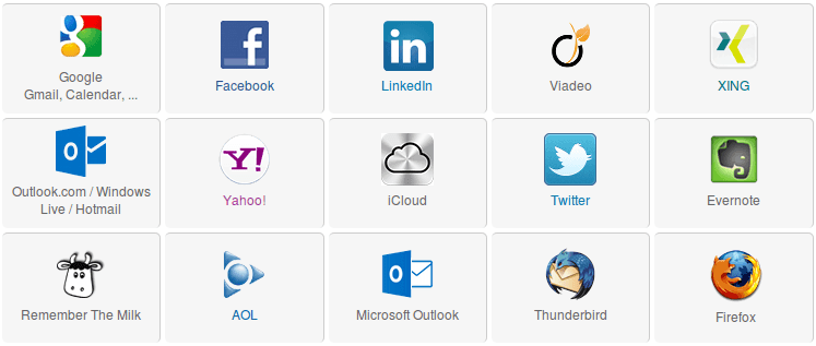 Συγχρονισμός Google, Facebook, Outlook, ...